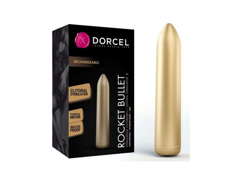 Mini wibrator DORCEL Rocket Bullet 9cm 16trybów złoty